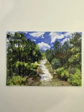 Original ACEO Art Card –Mountain Life-Acrylic Painting