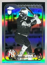 2024 Topps Chrome Austin Wells Negative Refractor #281 RC Yankees