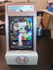 2013 BOWMAN CHROME BLACK REFRACTOR MARIANO RIVERA SSP /15 PSA 9 POP 1 LAST YEAR