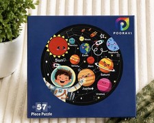 Pooravi 57 Piece Puzzle Solar System Space Educational Kids Toy