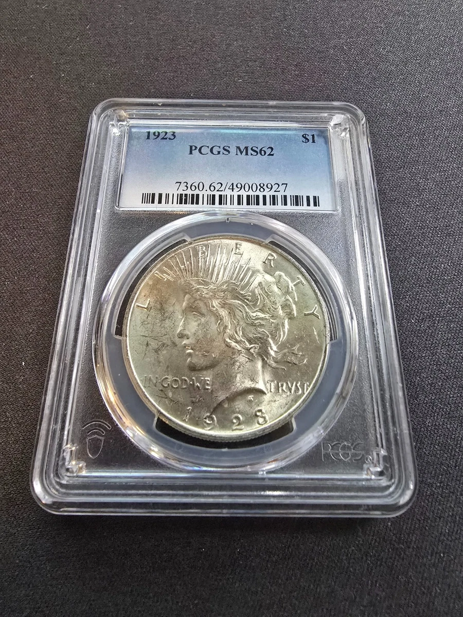 25+ Grade MS 62 Peace US Dollars (1921-1935), 1923 for sale