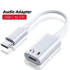 2 in 1 USB C to Lightning Cable for IPhone 16 Type C to Lightning Audio Adapter