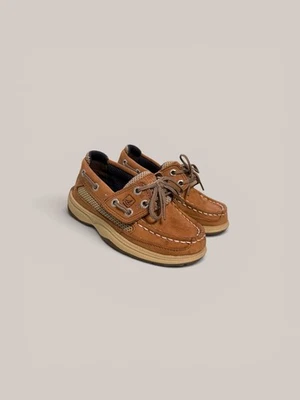 Sperry Top-Sider Bluefish Toddler Leather Boat Shoes Size 5.5M Brown Preowned - Image 1 of 4