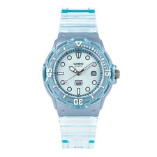 CASIO QUARTZ LRW-200HS-2E LRW-200 LRW Quartz Analog Clear Light Blue