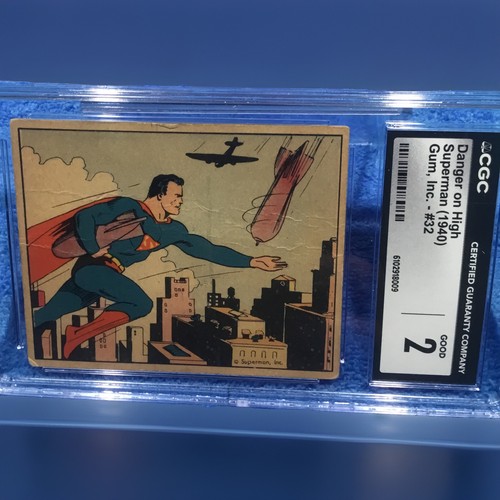 1940 Gum Inc Superman #32 Danger On High — CGC 2