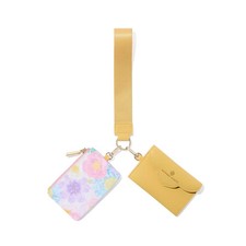 Llavero Cartera Doble Floral Kendra Scott - Amarillo/Blanco