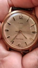 CI mens Vintage 1968 Timex Viscount Auto Self Wind Gold Plated Watch Parts Only