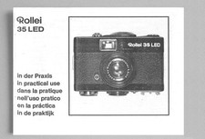 Rollei 35 LED in practical use Instruction Manual Reprint multi-language