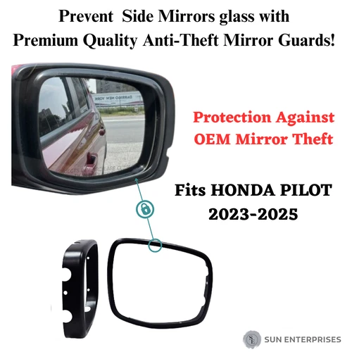 OEM Mirror Protector Anti theft side mirror guards fits Honda PILOT 2023-2025