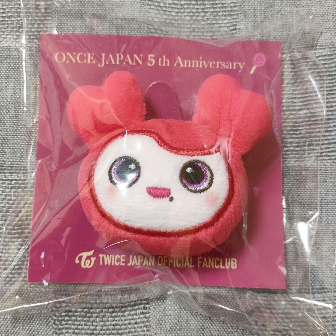 Twice Chaeyoung lovely Plush badge 5th Anniversary FC CHAEVELY NEW Twice Chaeyoung lovely Plush badge 5th Anniversary FC CHAEVELY NEW