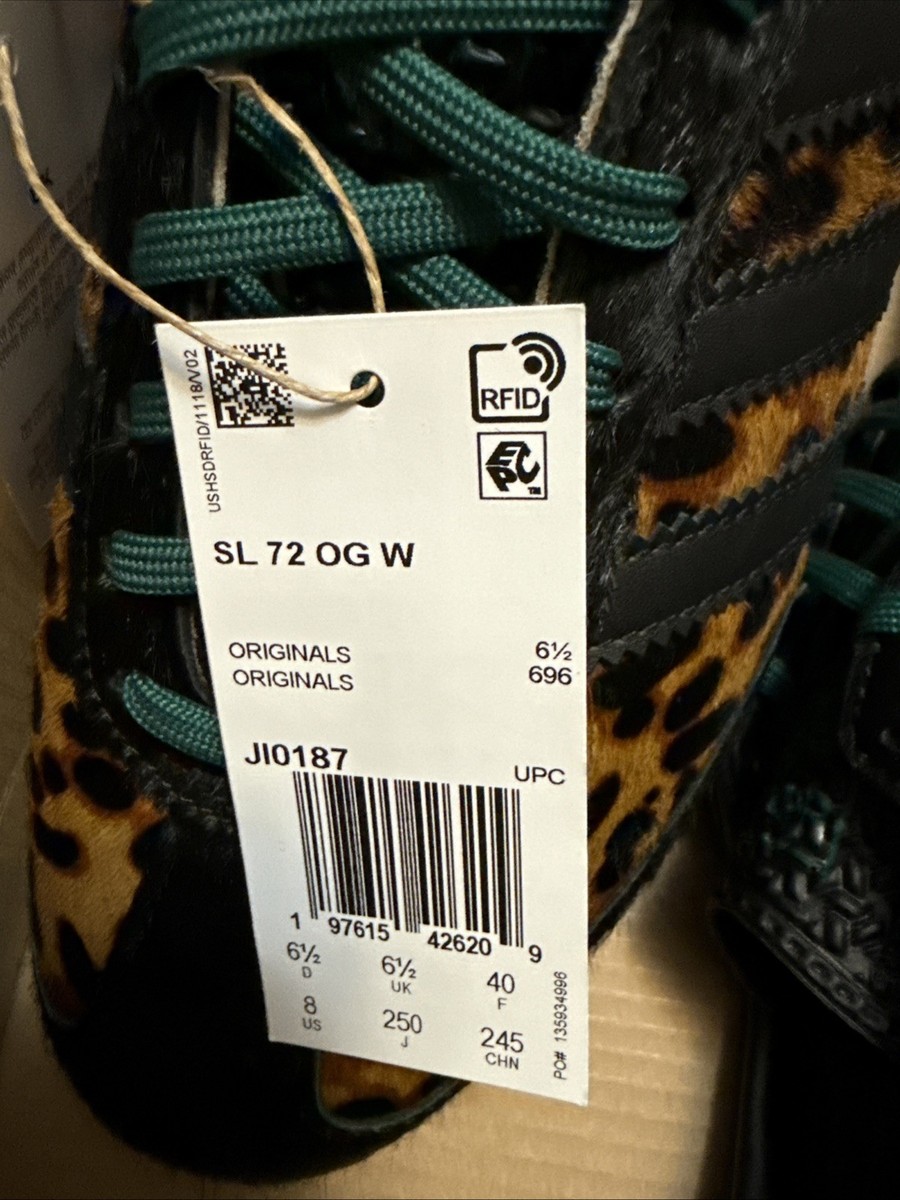 Adidas SL 72 OG “Leopard Print” Black Brown White Shoes (JI0187