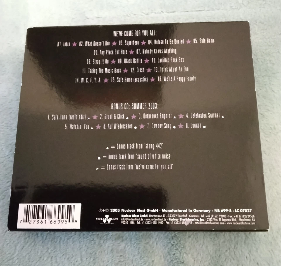 Anthrax We've Come For You All CD + Bonus Maxi (Slayer Metallica Megadeth) - Bild 2 von 4