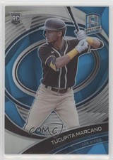 2021 Panini Spectra Rookies Neon Blue Prizm 48/50 Tucupita Marcano #141 0c4