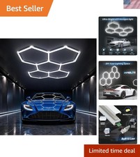 168W Hexagon LED Garage Light Fixture