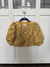 Janie and Jack Boucle Balloon Sleeve Jacket, Sz 7