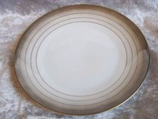 Rosenthal FORM 2000 brauner Farbverlauf Goldb&auml;nder Teller 25 cm Speiseteller TOP