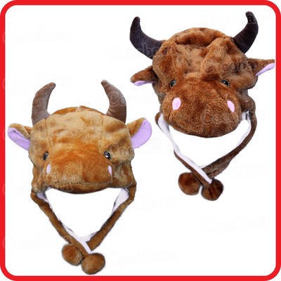 FLUFFY HOODED HAT CAP BEANIE EARMUFF 