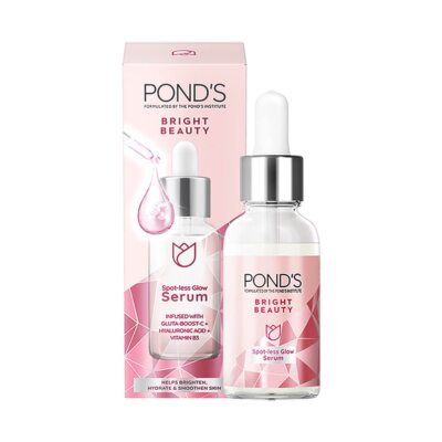 Pond's Bright Beauty Spot-less Glow Serum, Infused with Hyaluronic Acid 30ml