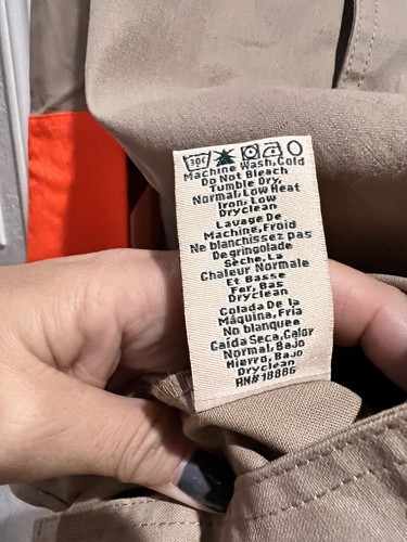 BOB ALLEN HIGH PRAIRIE LONG SLEEVE HUNTING SHIRT TAN / ORANGE HALLIBURTON LOGO - Picture 5 of 8