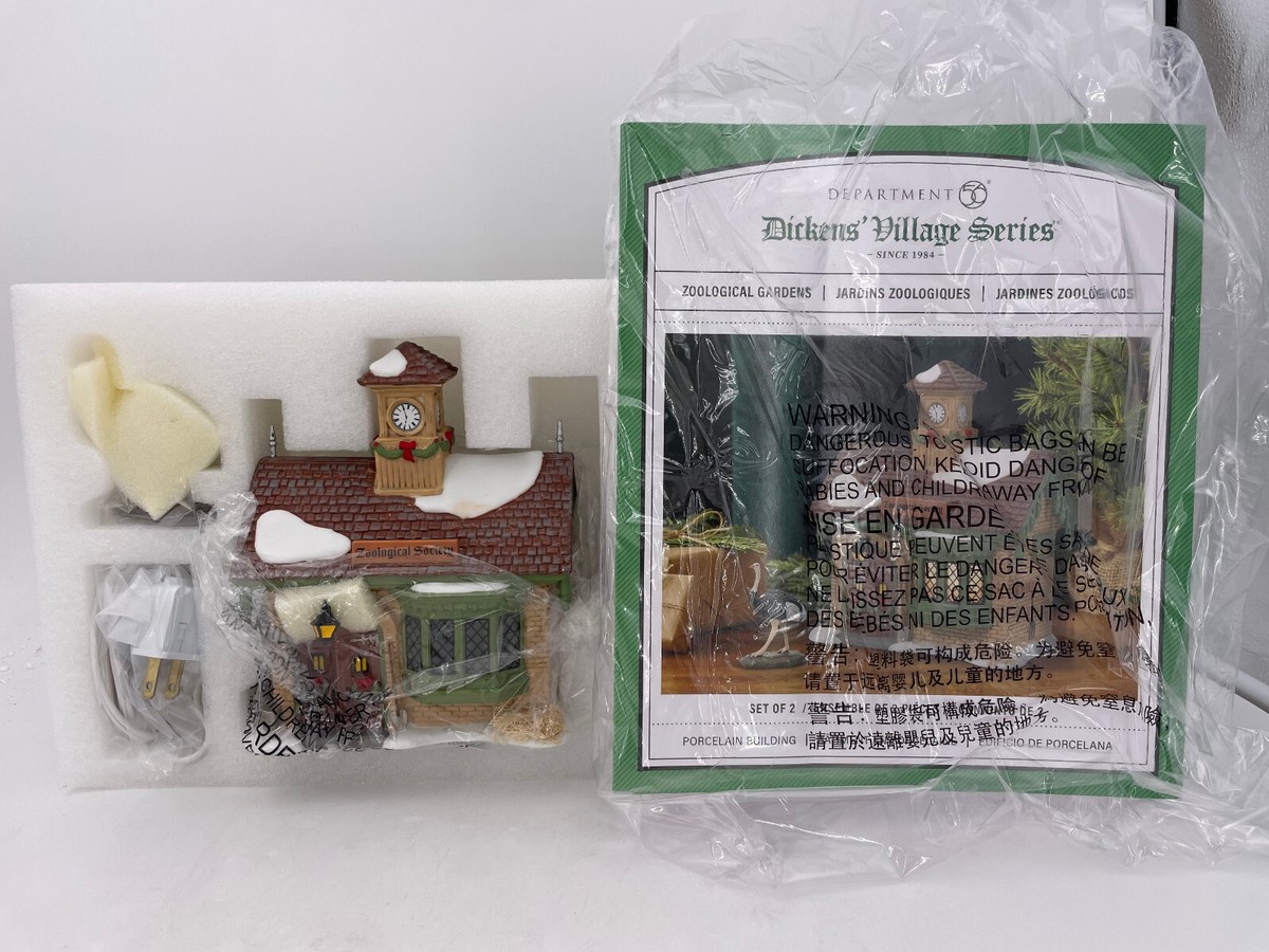 Department 56-Dickens Village- Zoological Gardens Set of 2