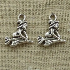 Free Ship 160 pcs tibetan silver witch charms 18X14mm L-3510