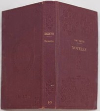 Franco Sacchetti The Novels Introduction Giovanni Bovio 1901 Sonzogno Stories