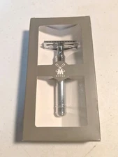 Muhle Safety Razor Taos Fine Engraved Safety Razor Silver NEW
