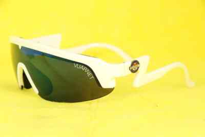 Vuarnet White Sport Cycling Biking Ski Goggles Sunglasses Gray Blue Flash Lens