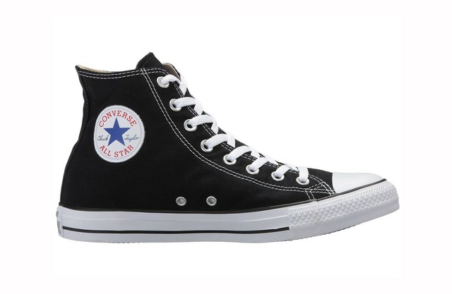 converse chuck taylor all star hi plimsolls in black