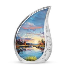 River Sunset Urn - Mini Urns For Cremation Ashes - Urn For Ashes Adult Male