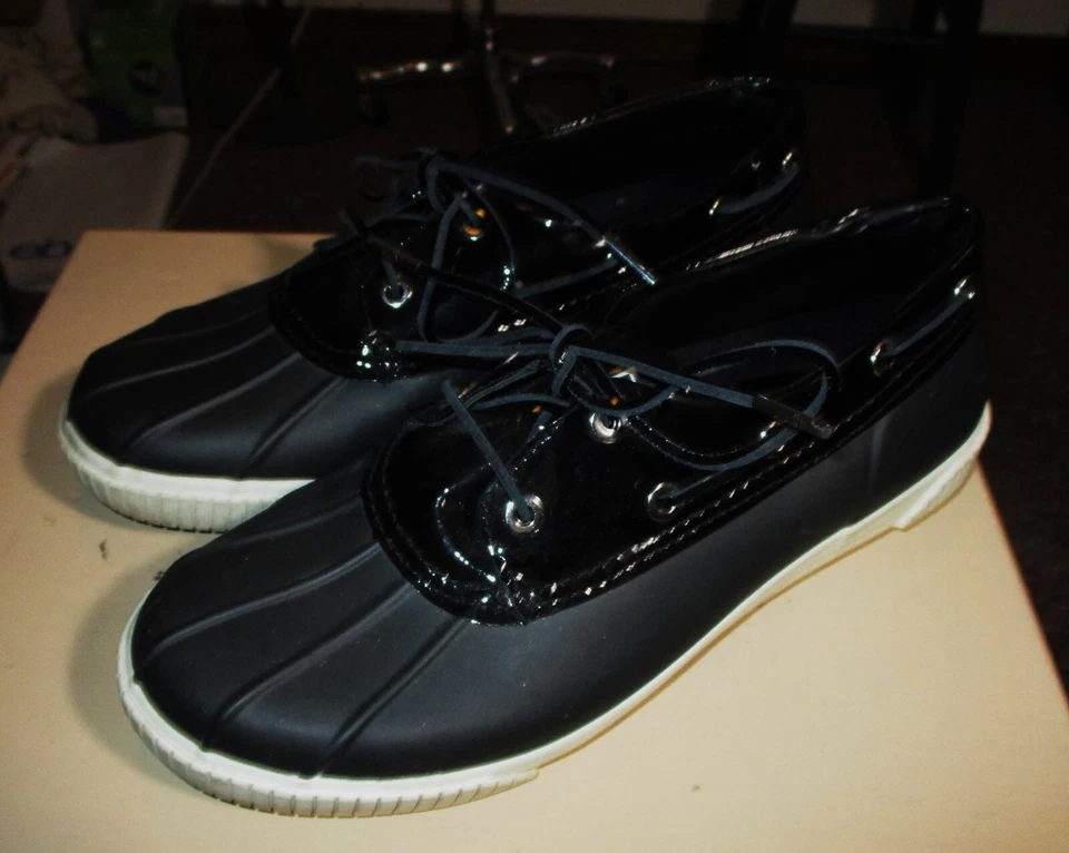 Zapatos con cordones MICHAEL KORS de goma negra "impermeables" talla 10 Foto 4 de 4