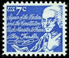 US #1393D 7¢ Franklin, "Superb 98" NH MNH, PSE graded (2019)