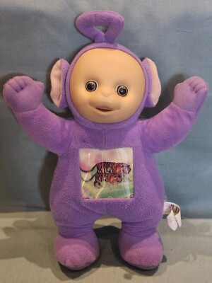 Tomy Stoffpuppe 2003 Teletubbies Tinky Winky TV-Bildschirm Stofftier Plüschtier CBeebies GC