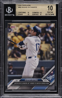 2024 TOPPS NOW #665 SHOHEI OHTANI BGS 10 | eBay