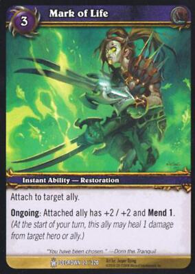 World of Warcraft TCG Mark of Life - Icecrown 27/220