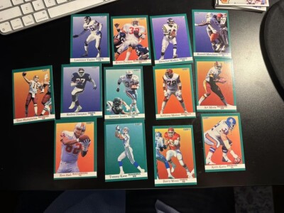 1991 NFL Fleer Football Card Lot Of 13 Cards Top Players Taylor Walker Maryland