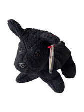 NEW TY Beanie Babies Baby Plush Stuffed Animal Scottie Black Dog