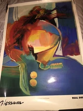 Hessam Real Dream Movement and Color Series I 1994 Lithograph Art Poster 23”X32”