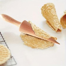 Ice Cream Cone Maker, Krumkake Tool, Portable Waffle Pastry Cone Tool, Pizzelle