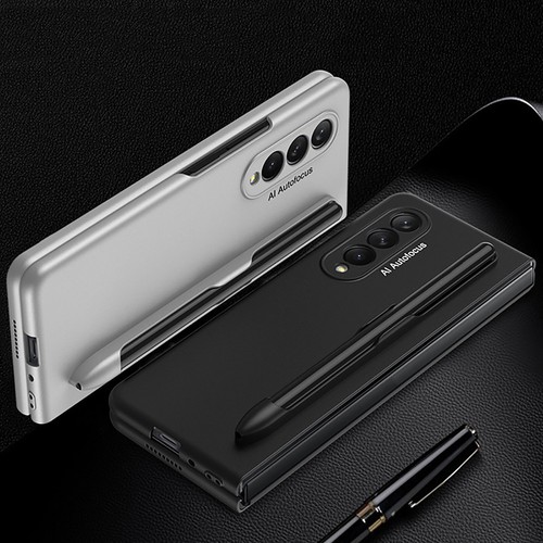 Protective Case with Pen Slot Holder Phone Cover for Samsung Galaxy Z Fold 3 5G - Photo 4 sur 12