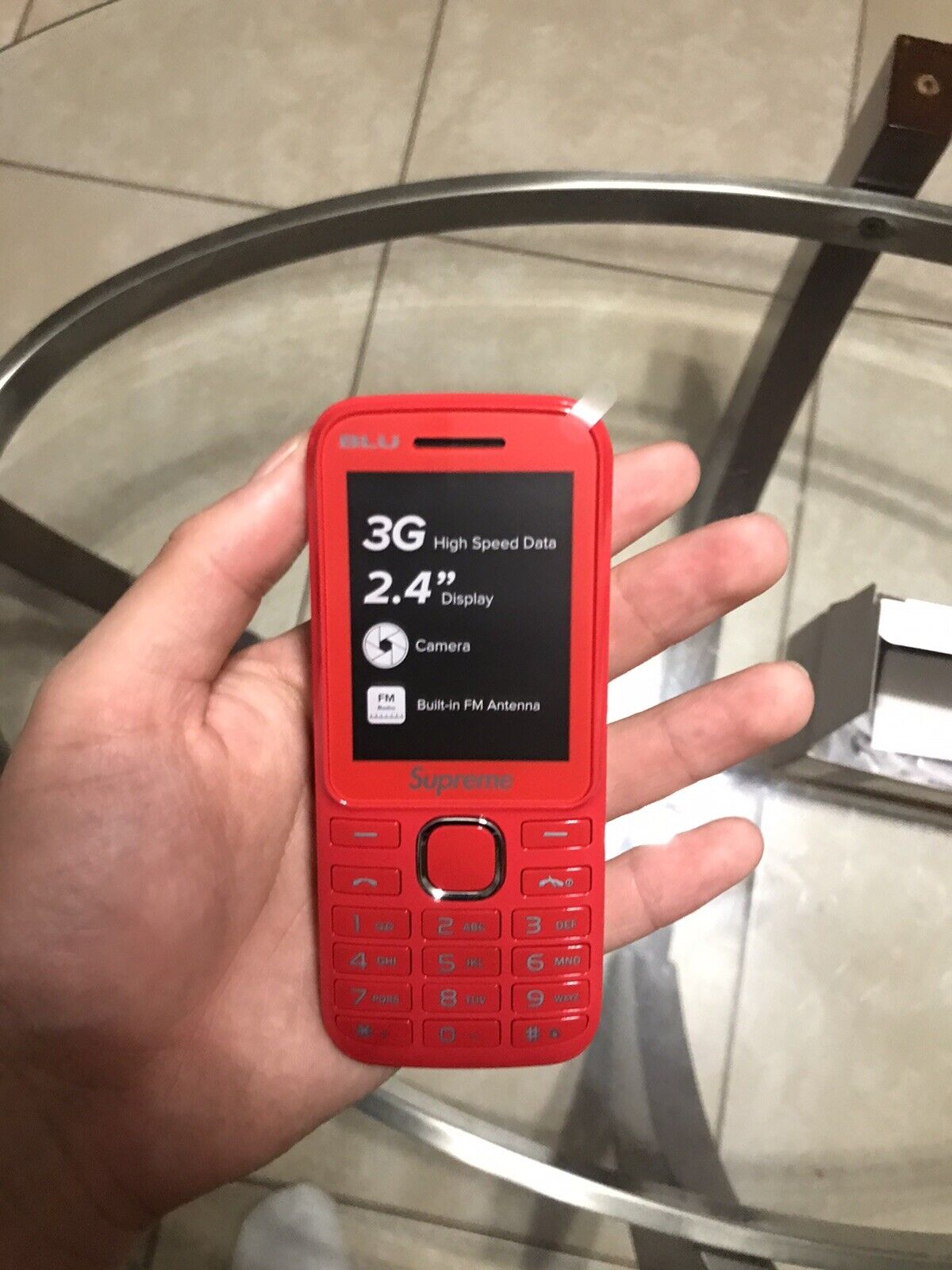 Supreme/BLU FW19 Burner Phone - Red (Unlocked) (Dual SIM)