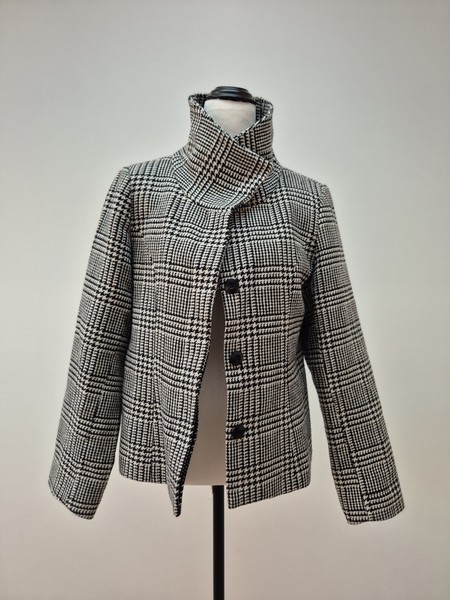 EVENTS Vintage Wool Blend Houndstooth Jacket Size 10 Excellent Condition
