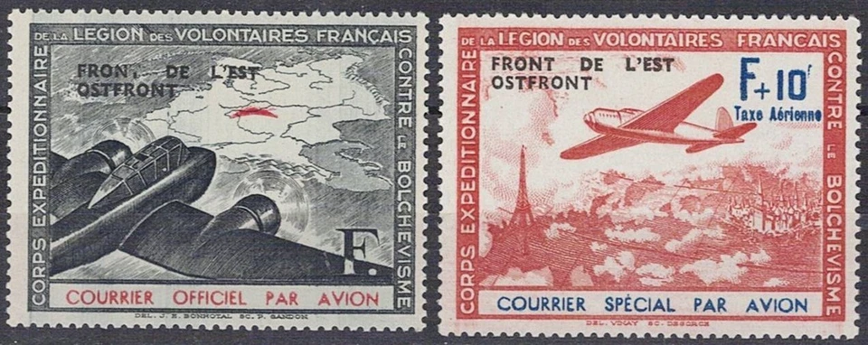 Deutsche Feldpost Frankreich Michel Nr. II bis X postfrisch/ungebraucht 6 Bilder - Bild 3 von 4