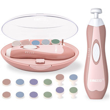 Upgraded Baby Nail File  Easy  Safe Baby Nail Trimmer, Precise 4-Stage Electri