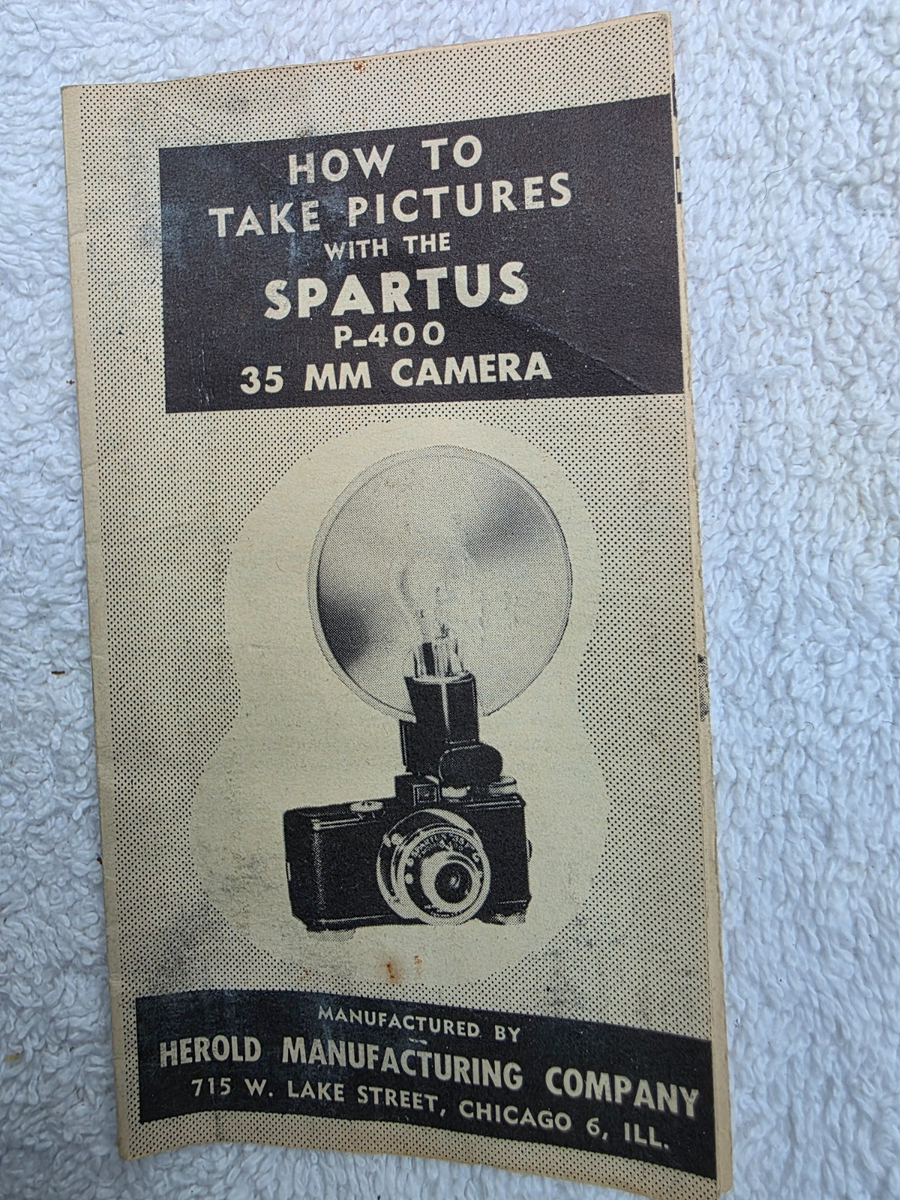 Vintage Spartus 35F Model 400 35mm Film Camera With Original Box
