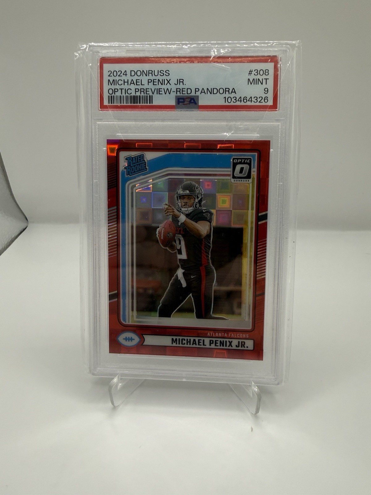 2024 Panini Donruss Michael Penix Jr Optic Preview Red Pandora