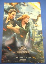 JURASSIC WORLD FALLEN KINGDOM MOVIE PROMO POSTER CHRIS PRATT 17 X 11 2018