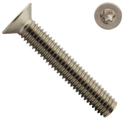 Senkkopfschrauben mit ISR - M3 M4 M5 M6 M8 - DIN 965 TX ISO 14581 Edelstahl A2