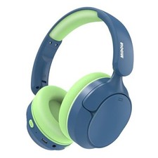 Kids Bluetooth Headphones Active Noise Cancelling,68H Play Deep Blue