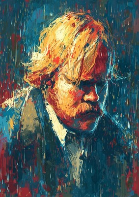 Philip Seymour Hoffman Art Card 1/1 PaintOholic Signed ONE OF A KIND  -  #8